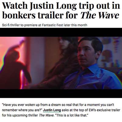 Watch Justin Long trip out in bonkers trailer for The Wave